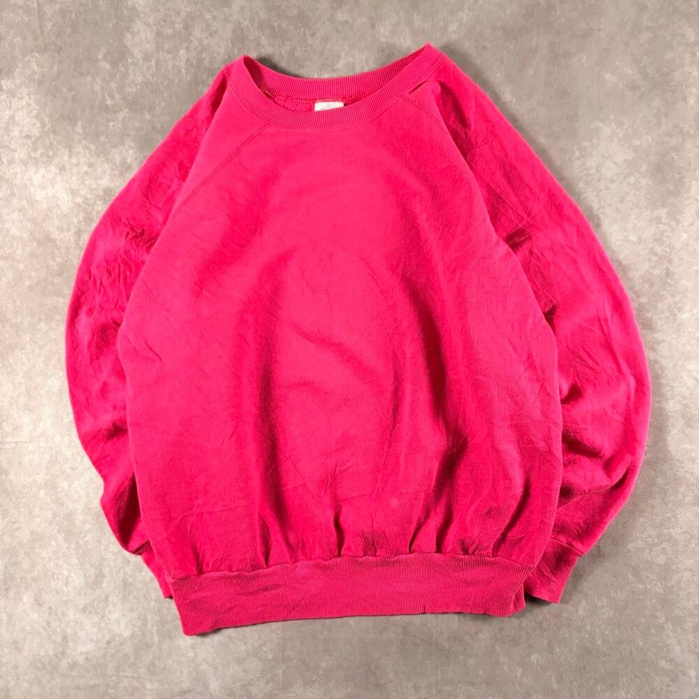 vintage 90s panill pink made in usa crewneck
